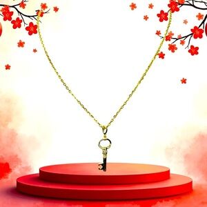 14K Gold & Sterling Silver “KEY” Necklace